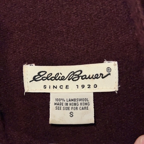 Classic Women’s Eddie Bauer Colorblock LambsWool Sweater Top Size Small - Picture 3 of 4